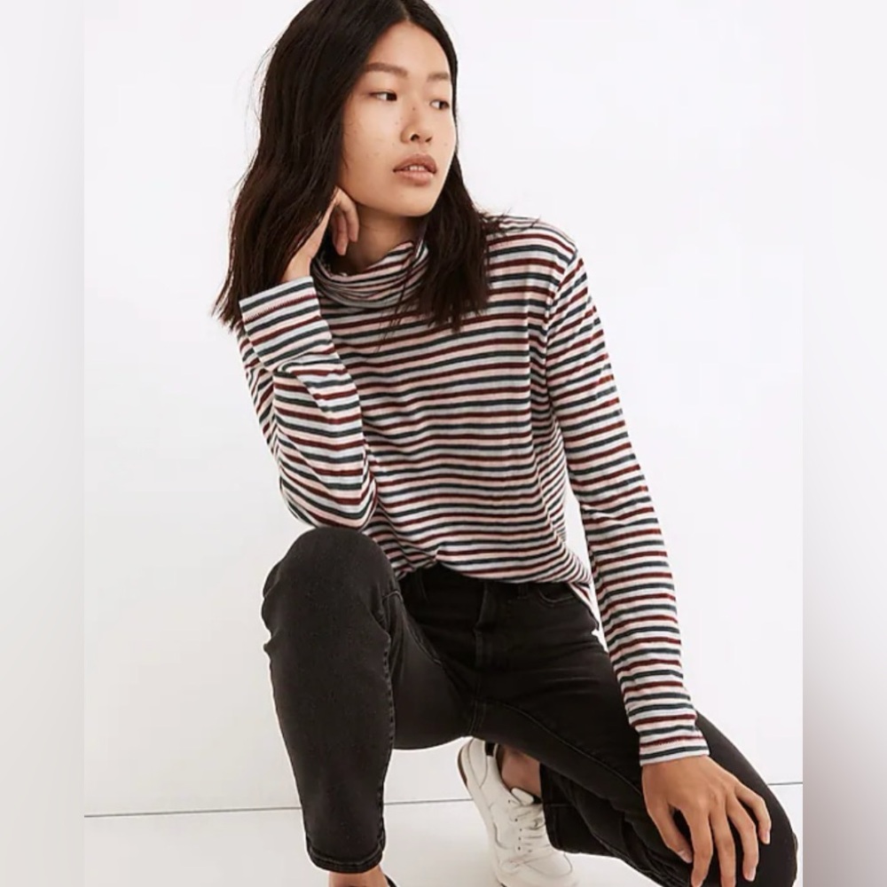Cotton Lightweight Turtleneck; Madewell